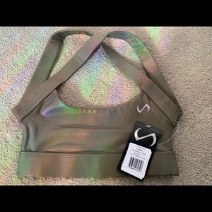 NWT TLF Arctic Sports Bra - Marshland Shine - XS